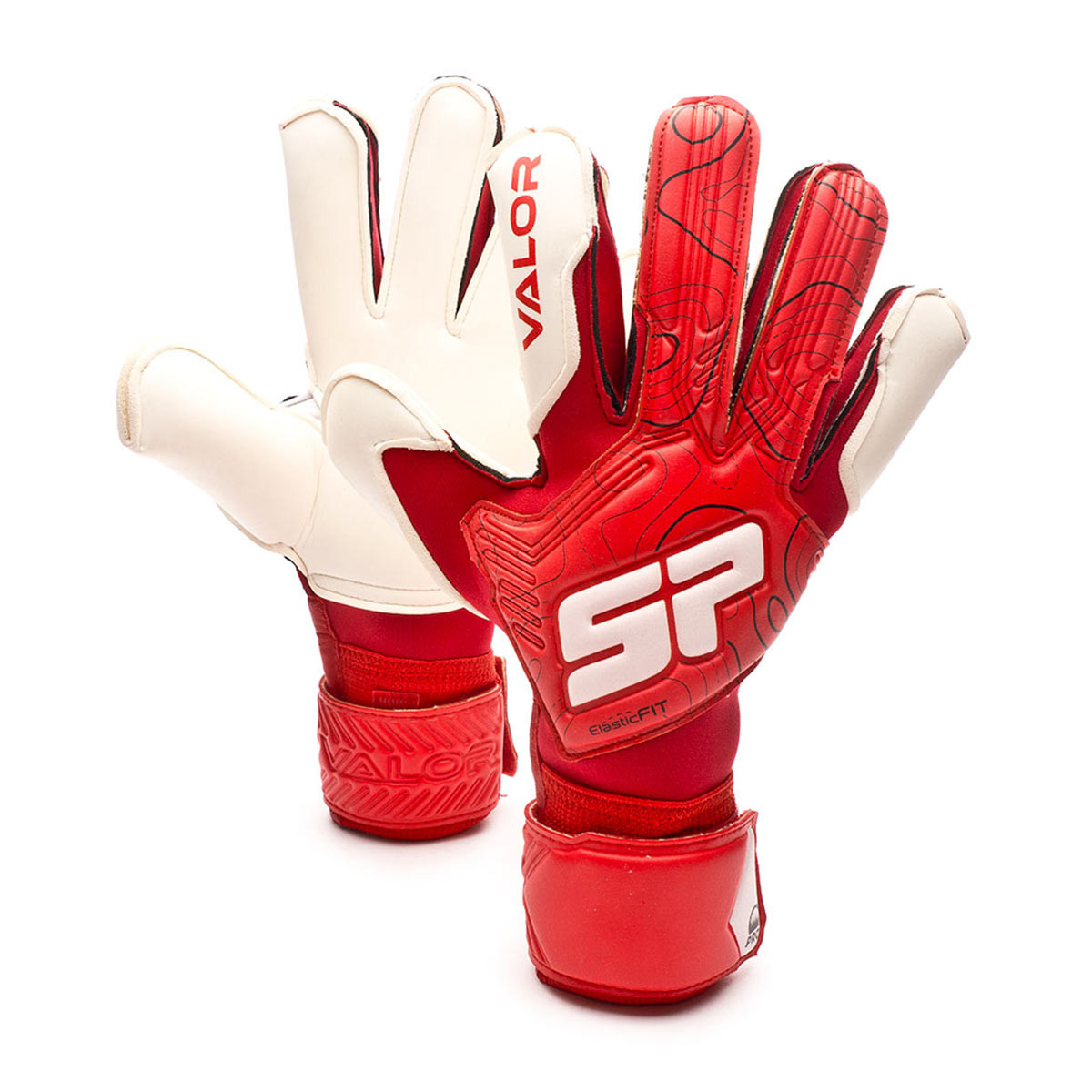 Corrección voltereta Muñeco de peluche Guante de portero SP Fútbol Valor 99 Pro Red-White - Fútbol Emotion