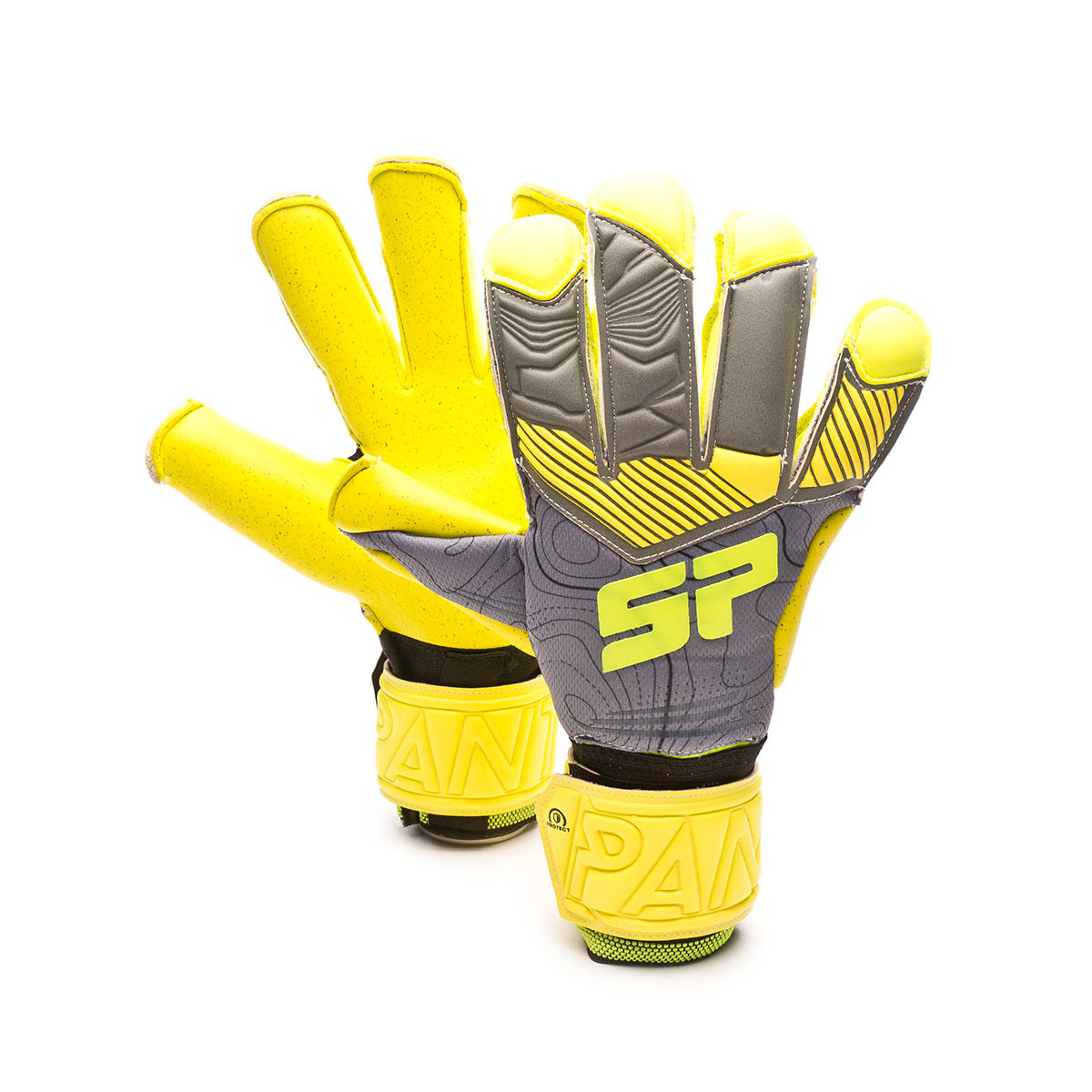 Guante de SP Fútbol Pantera Fobos Protect Niño Grey-Yellow - Emotion