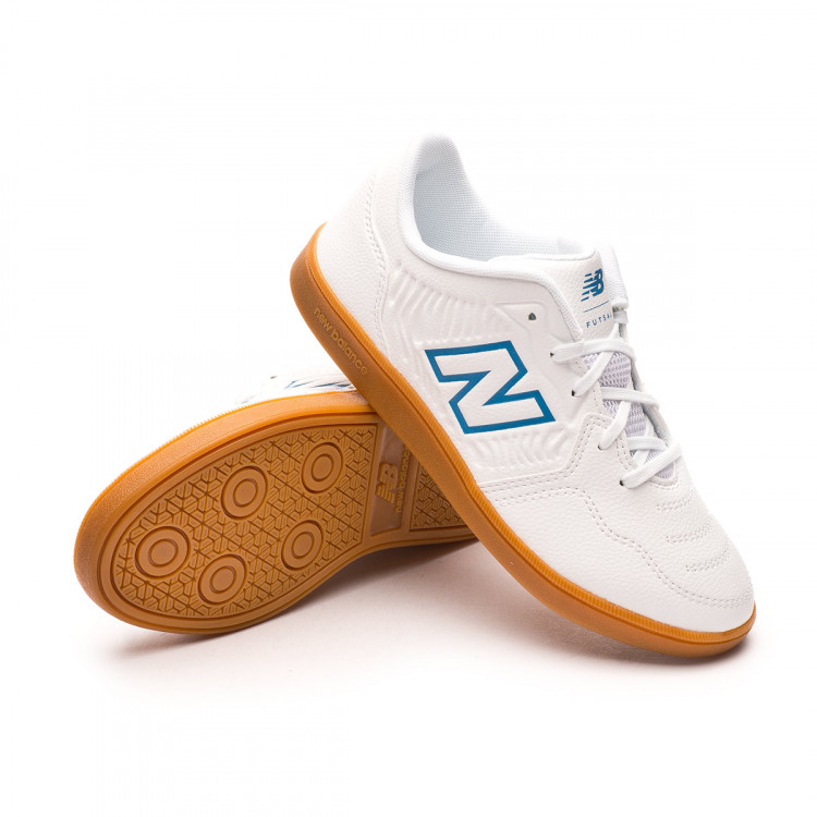 Chaussure de futsal New Balance Audazo v5+ Control IN Enfant White-Helium -  Fútbol Emotion