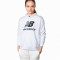 Felpa New Balance Essentials Stacked Logo Oversized Pullover Hoodie Mujer