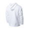 Sudadera Essentials Stacked Logo Oversized Pullover Hoodie Mujer White