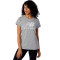 Camiseta Essentials Stacked Logo Mujer Athletic Grey