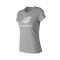 Camiseta Essentials Stacked Logo Mujer Athletic Grey