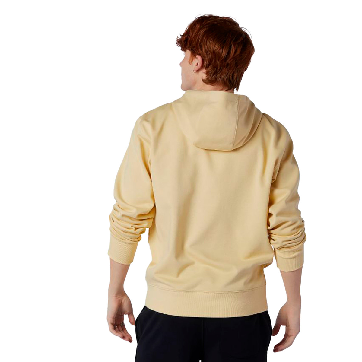 Sweat New Balance Essentials Embroidered Hoodie Pale Straw Fútbol Emotion