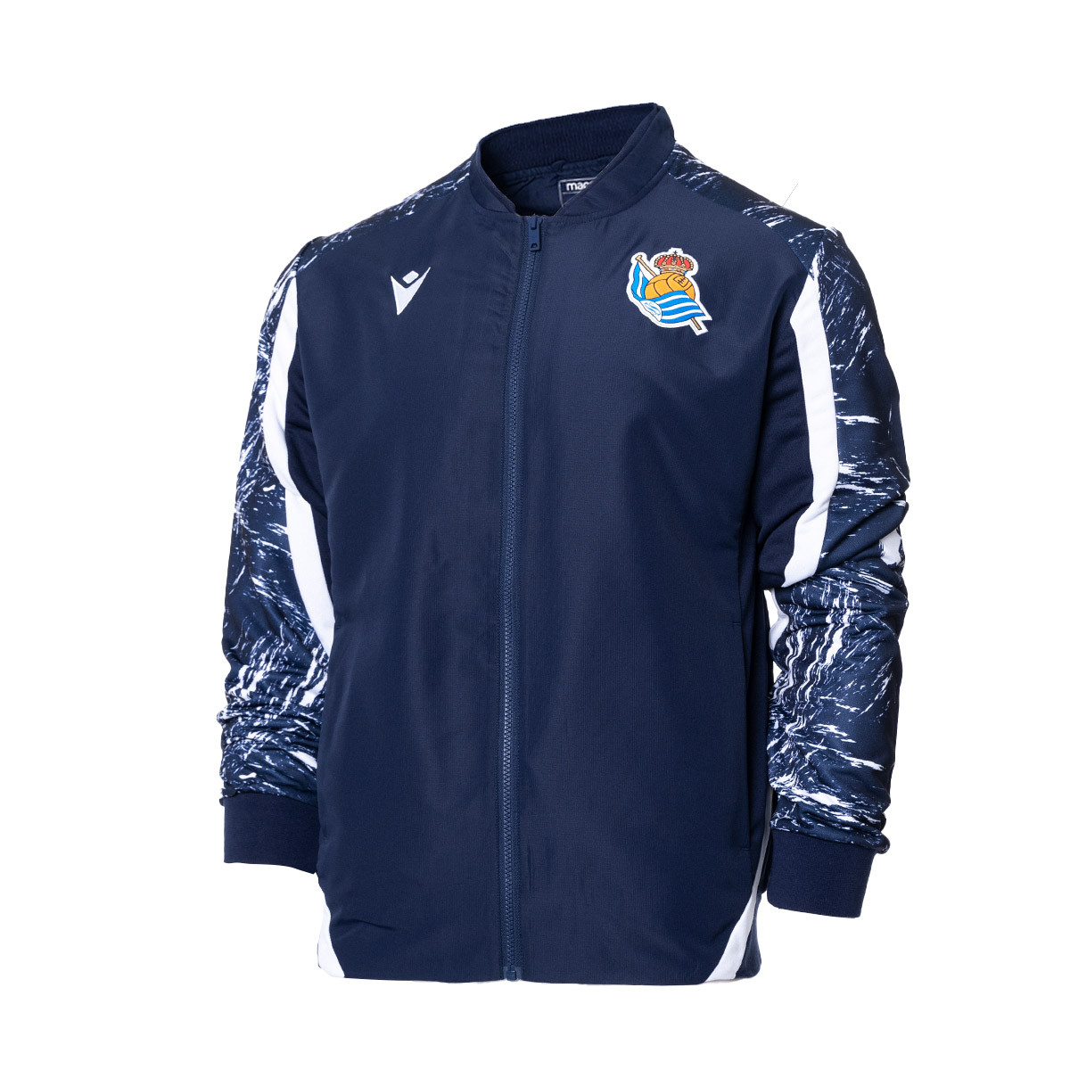 Chaqueta Macron Real Sociedad de Fútbol Fanswear 2021-2022 Navy - Fútbol  Emotion