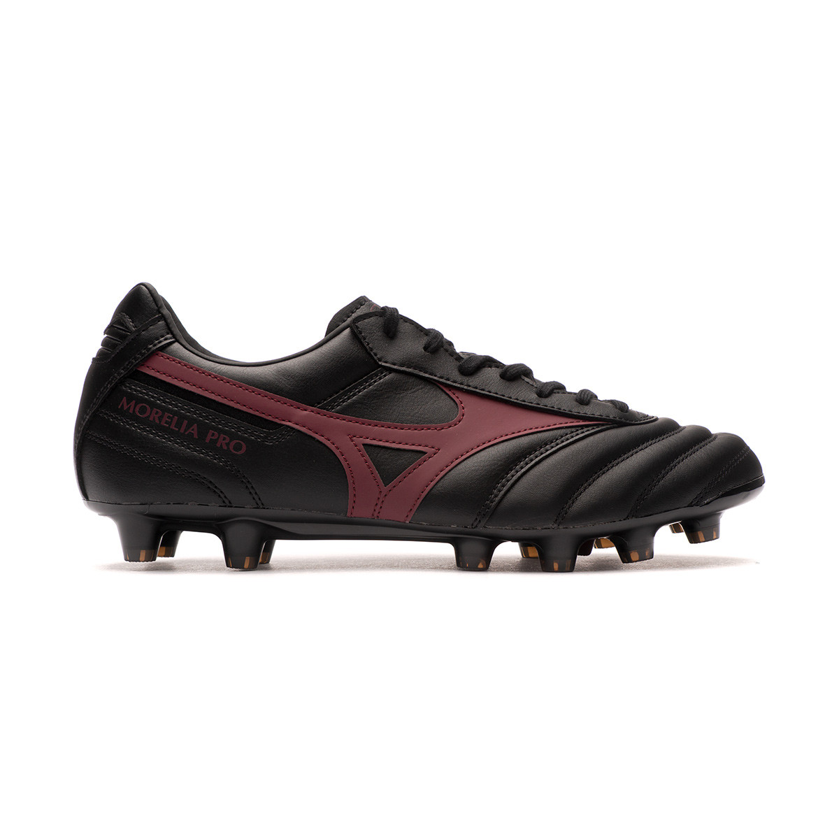 Bota de fútbol Mizuno Morelia II Pro MD Black-Tawny Port-Black - Fútbol  Emotion