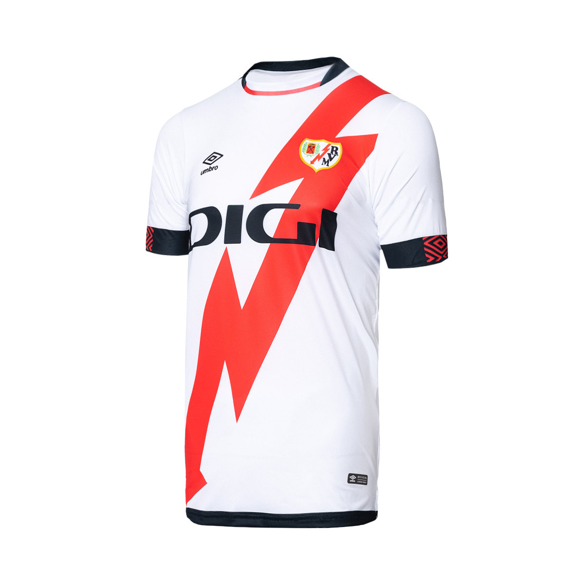 Camiseta Rayo Vallecano de Madrid Equipación 2021-2022 Blanco-Rojo Emotion