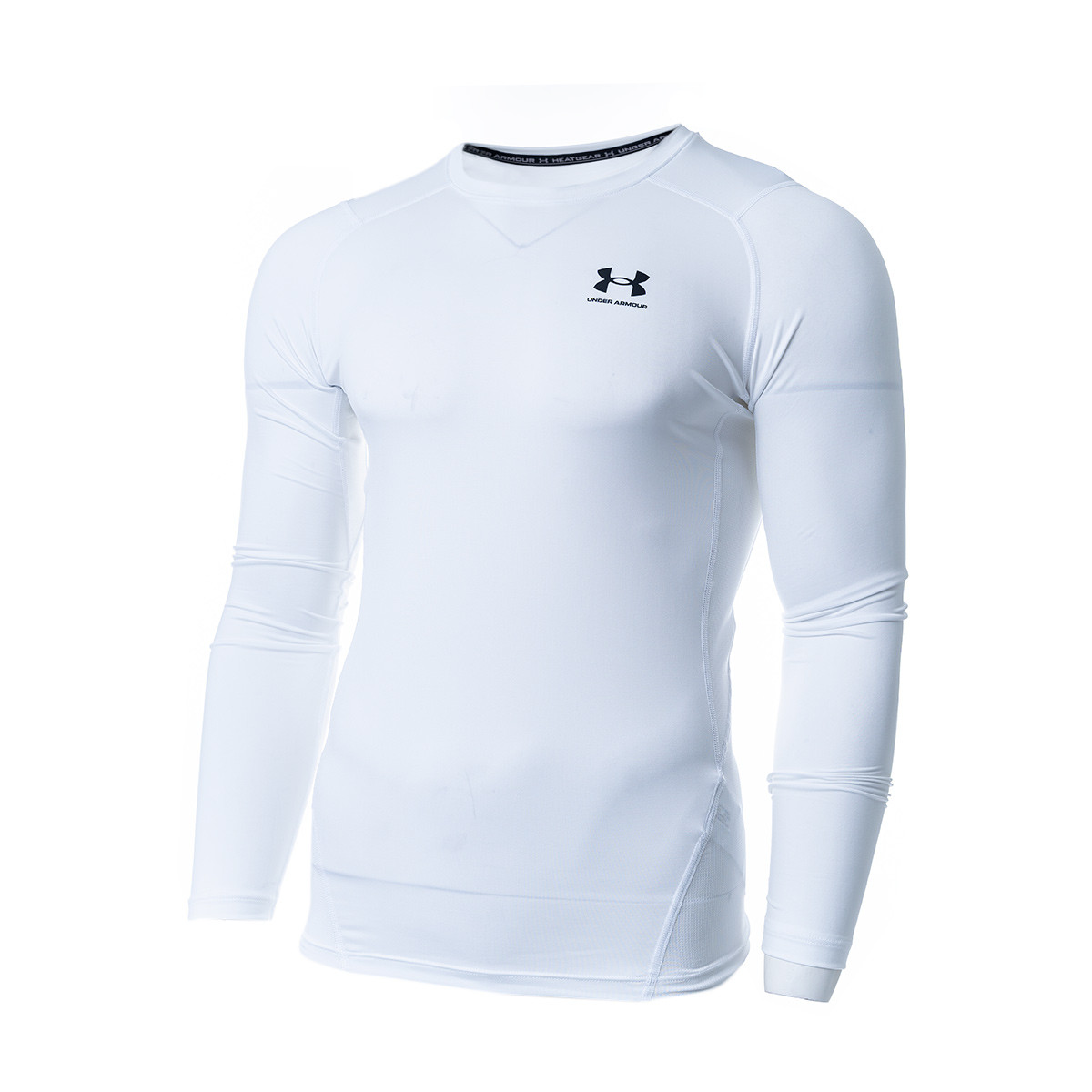 Separación Leia Diverso Camiseta Under Armour Hg Comp Ls White-Black - Fútbol Emotion