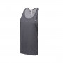 UA HeatGear Armour Racer Tank Pitch Gray Light Heather-Metallic Silver