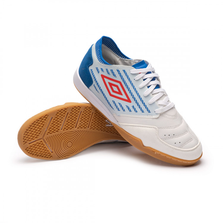 Hallenfußballschuh Umbro Chaleira II Pro Sala Blanco-Azulu - Fútbol Emotion