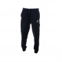 Fleece joggingbroek-Zwart-Wit