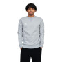 Fleece Small Logo Sweat Grey Marl-White