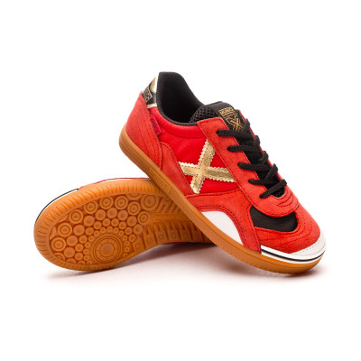 Futsal Shoes Munich Kids Gresca Red - Fútbol Emotion