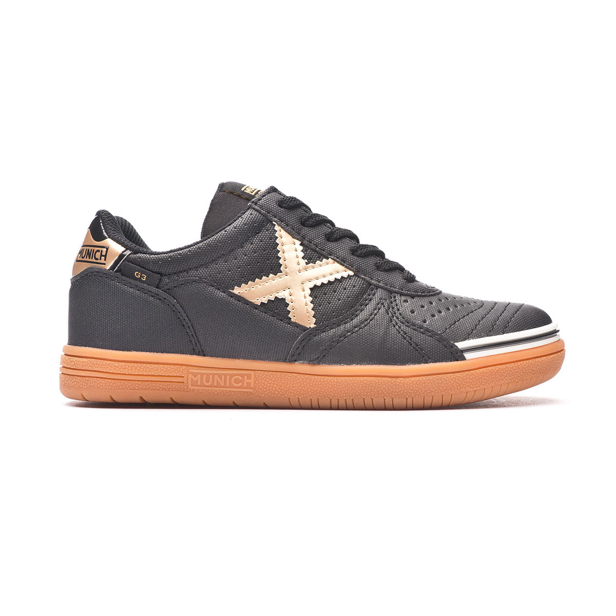 Futsal Shoes Munich G3 Profit Niño Negro - Fútbol Emotion