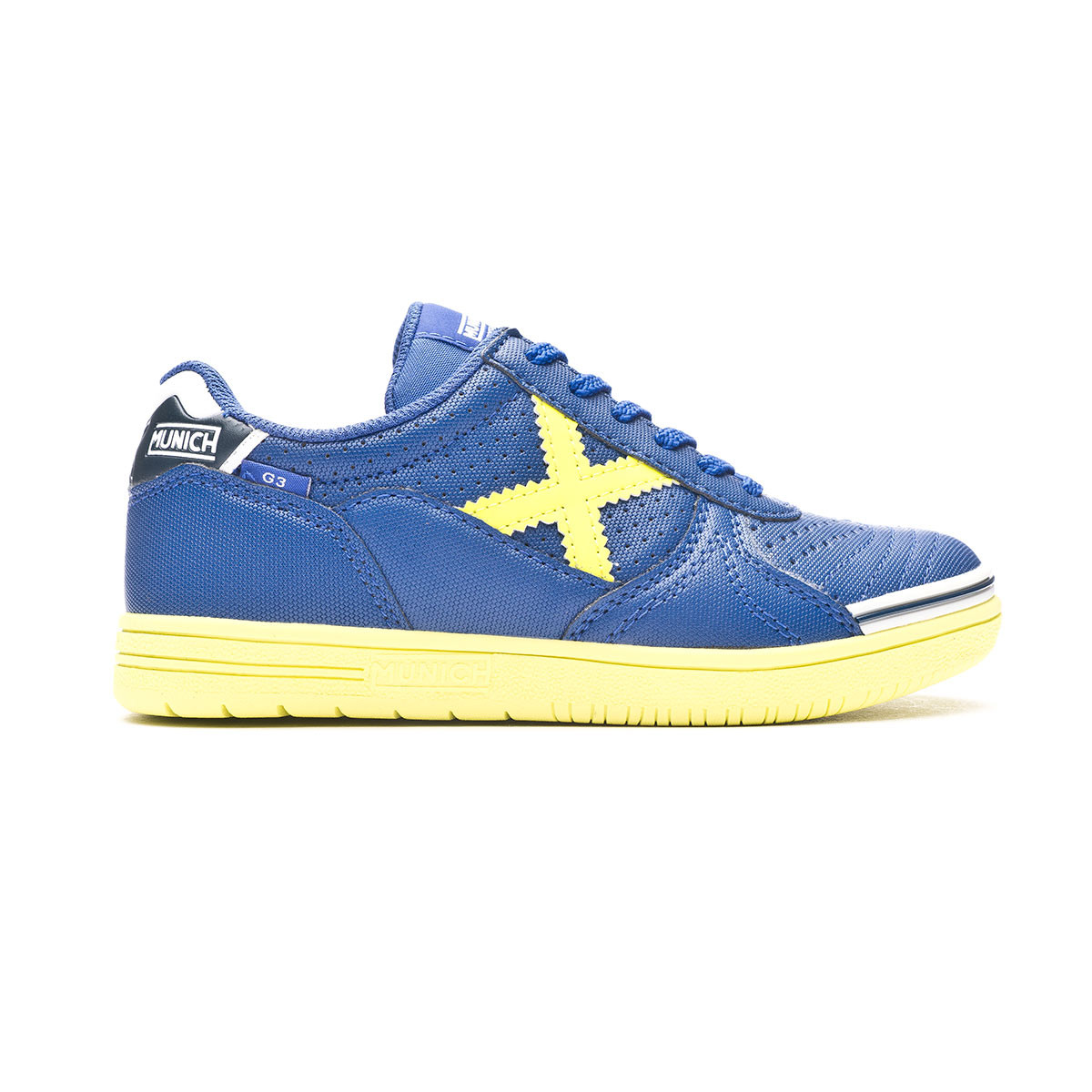 Futsal Shoes Munich G3 Profit Niño Azul - Fútbol Emotion