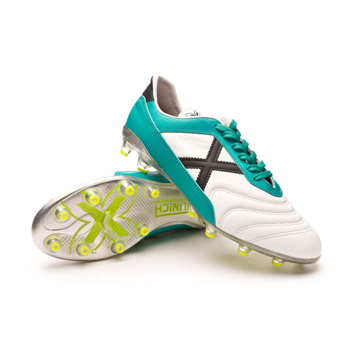 Bota de fútbol Munich Mundial 2.0 FG White - Fútbol Emotion