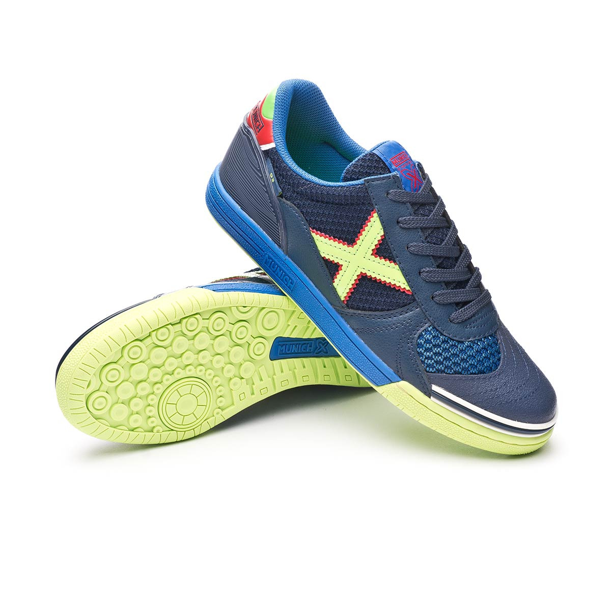 Futsal Shoes Munich G3 Indoor Azul Marino - Fútbol Emotion