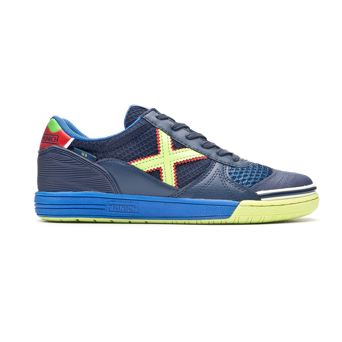 Futsal Shoes Munich G3 Indoor Azul Marino - Fútbol Emotion