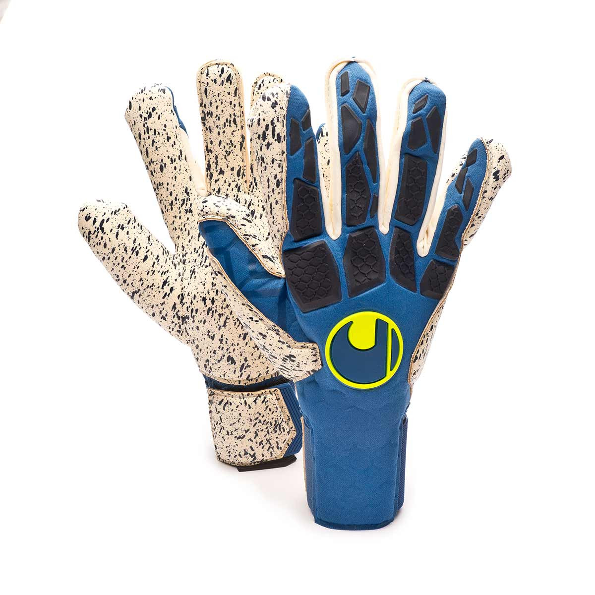 Guante Uhlsport Hyperact Supergrip+ Night Yellow - Fútbol Emotion