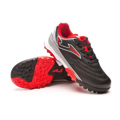Football Boots Joma Toledo Turf Niño Black-Red - Fútbol Emotion