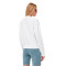Sudadera Ivy Wide Cropped Crew Sweat Snow White-Tea Rose