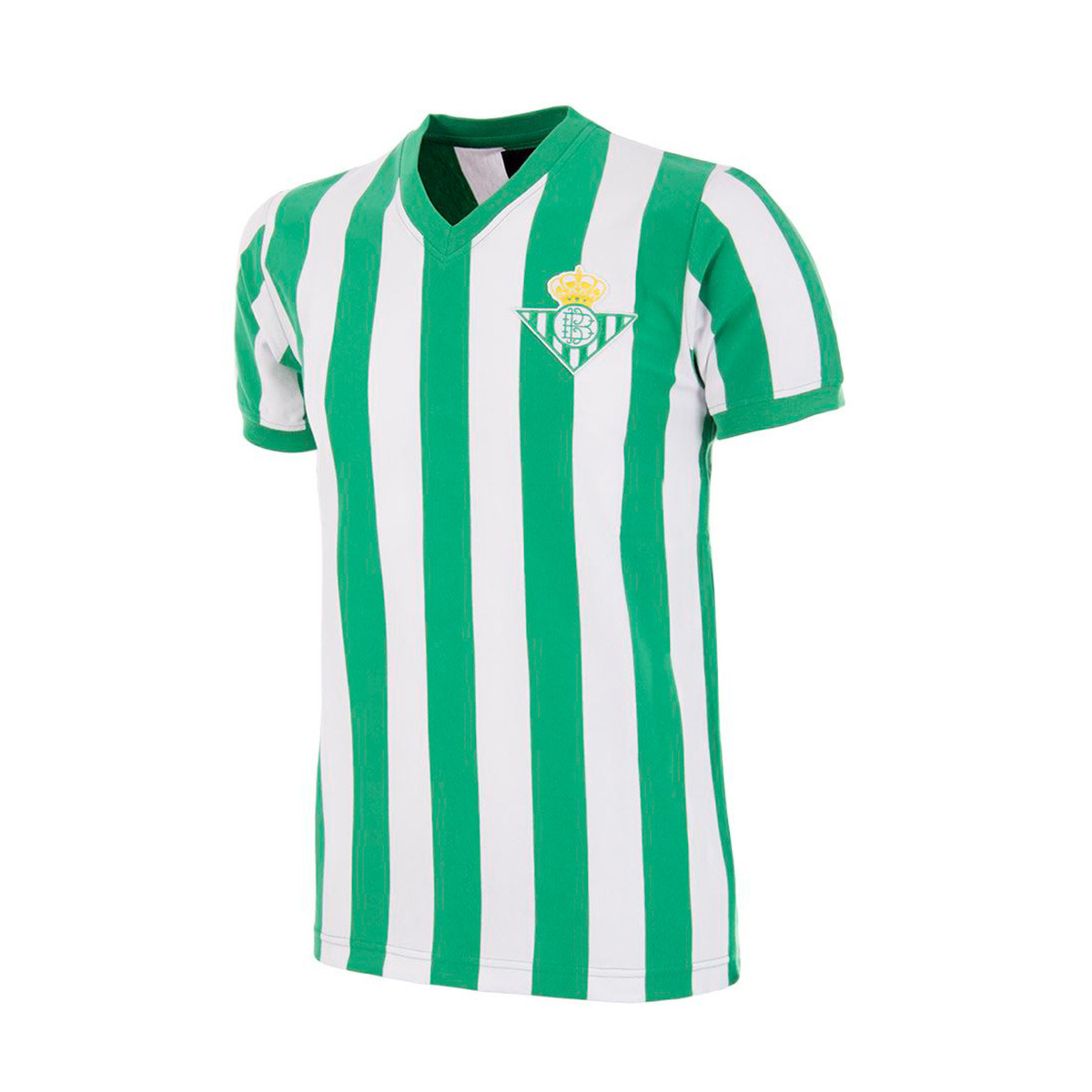Camiseta COPA Real 1976 - 77 Retro White-Green - Fútbol Emotion