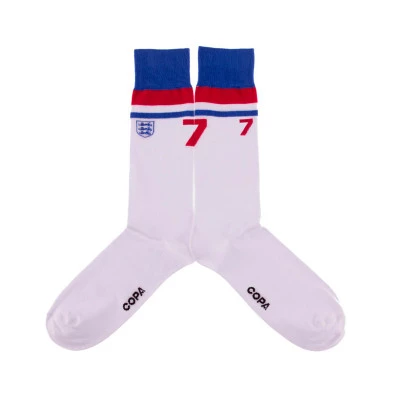 (1 Par) Inglaterra1980 Retro (Talla única 40-46) Socks