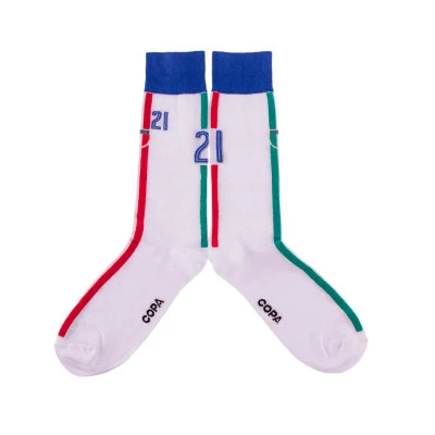 Calcetines (1 Par) Italia 2016 Retro (Talla única 40-46)