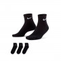 Everyday Cushioned Ankle (3 Pairs) Black