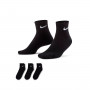 Everyday Cushioned Ankle (3 Paires)-Black