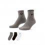 Everyday Cushioned Ankle (3 Pares)-Crno-Bijelo-Sivo
