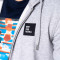 Chaqueta Zip Square Gris