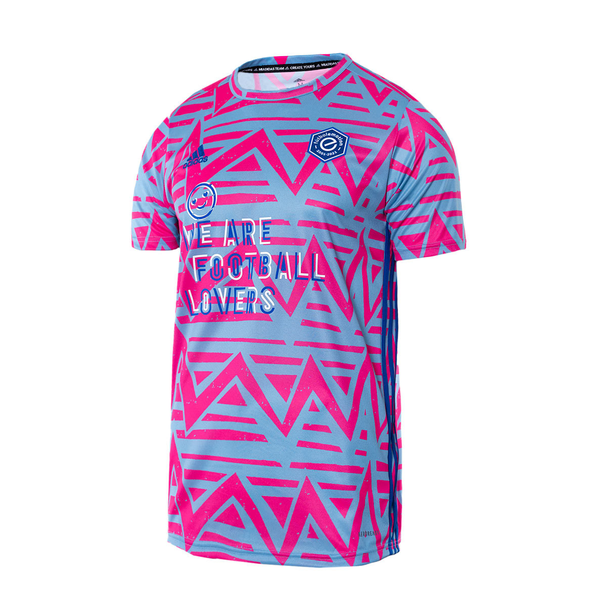 Camiseta We are football lovers 20 aniversario Fútbol Emotion Blue-Shock Pink - Fútbol