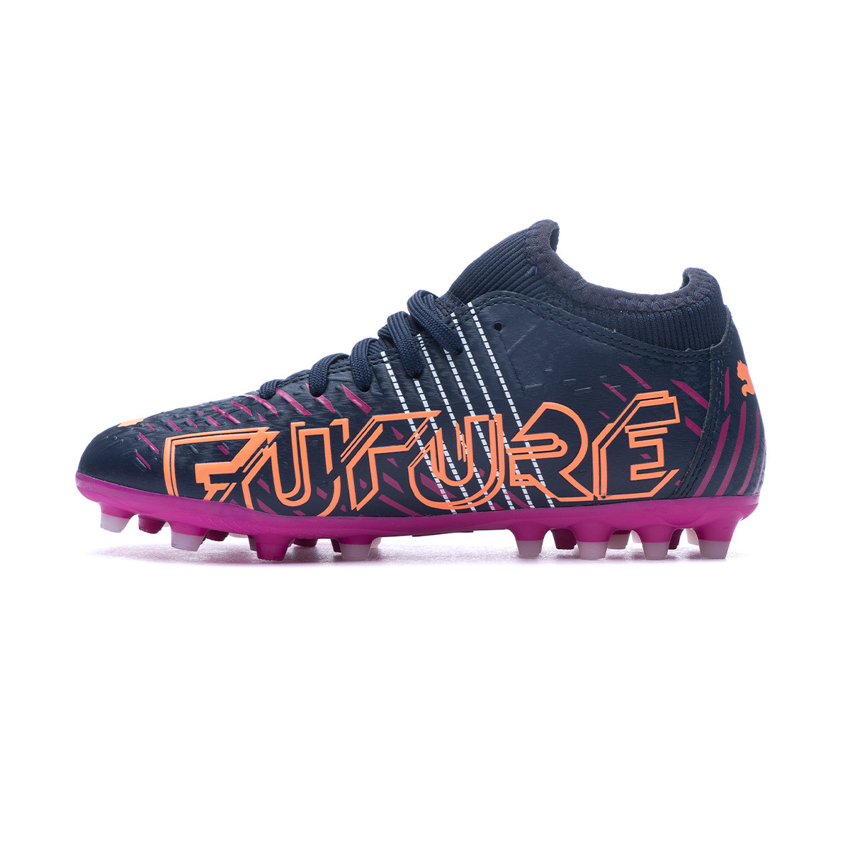 Football Boots Puma Kids Future Z 4.2 MG Parisian Night-Neon  Citrus-Festival Fuchsia - Fútbol Emotion