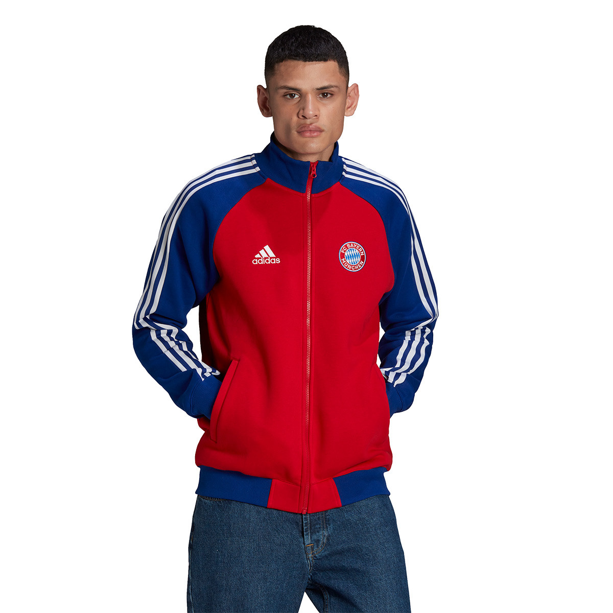 Chamarra adidas FC Bayern de Múnich Pre-Match 2021-2022 True Red-Mystery  Ink - Fútbol Emotion
