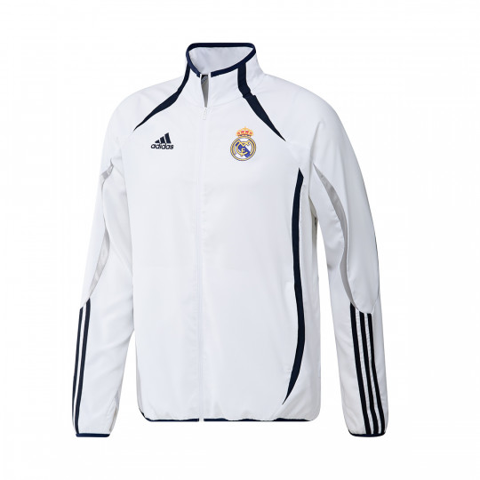 Ser Intención Dificil Chaqueta adidas Real Madrid CF Fanswear 2021-2022 White - Fútbol Emotion