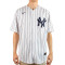 Camiseta Replica Home New York Yankees White-Navy Blue