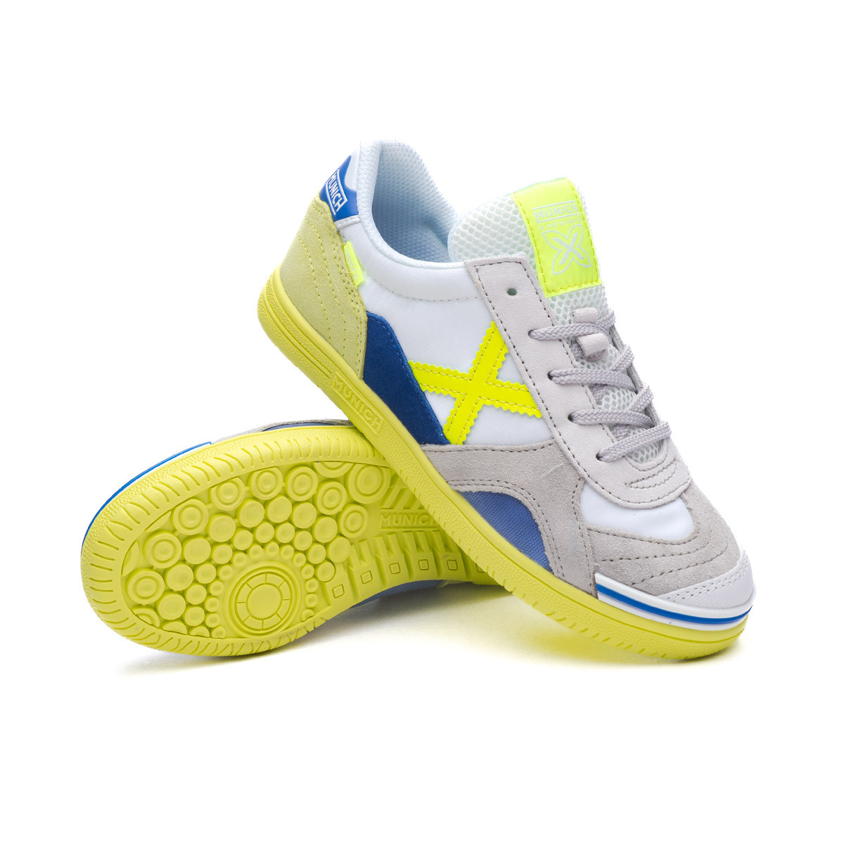 Dolor Tendencia crimen Indoor boots Munich Kids Gresca White - Fútbol Emotion
