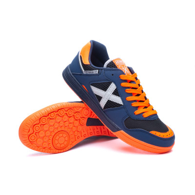 Futsal Shoes Munich Continental V2 Navy blue-Orange - Fútbol Emotion