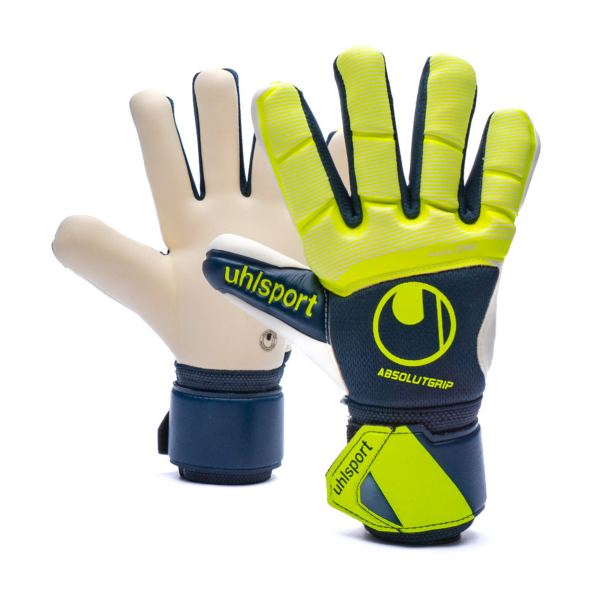 Uhlsport Kids Absolutgrip HN Pro Navy-Fluor Yellow-White - Fútbol Emotion