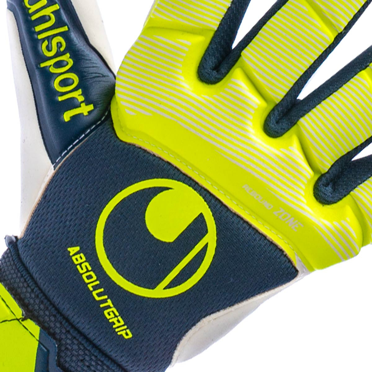 Glove Kids Absolutgrip Pro Navy-Fluor Yellow-White - Fútbol Emotion