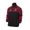 Chaqueta AC Milan Fanswear 2022-2023 Black-Tango Red