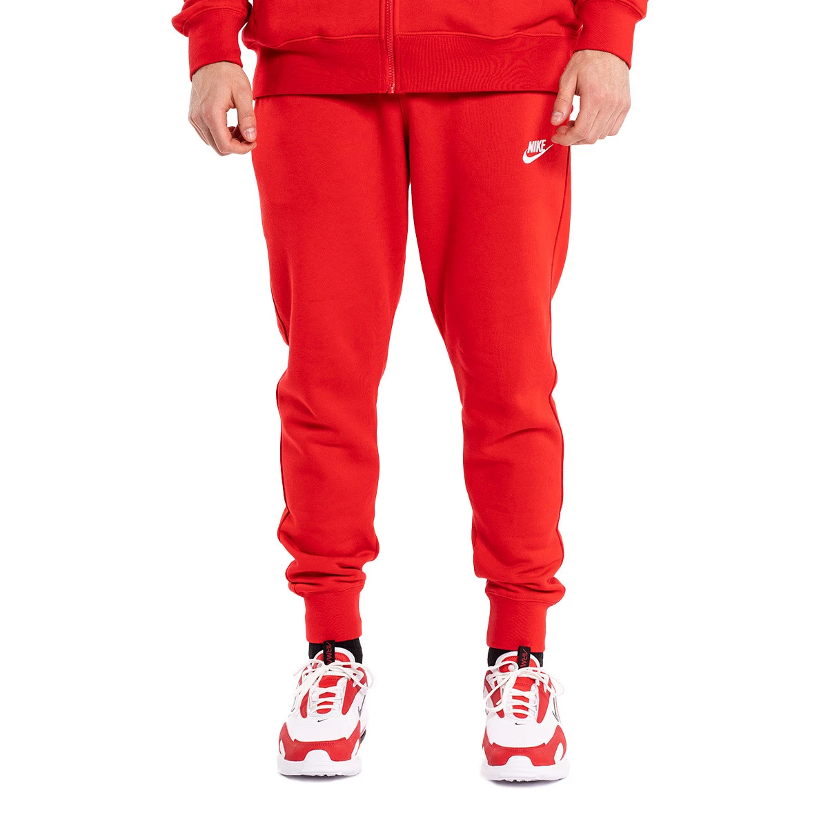 Trousers Nike Sportswear Club Jogger University Red University Red White Futbol Emotion