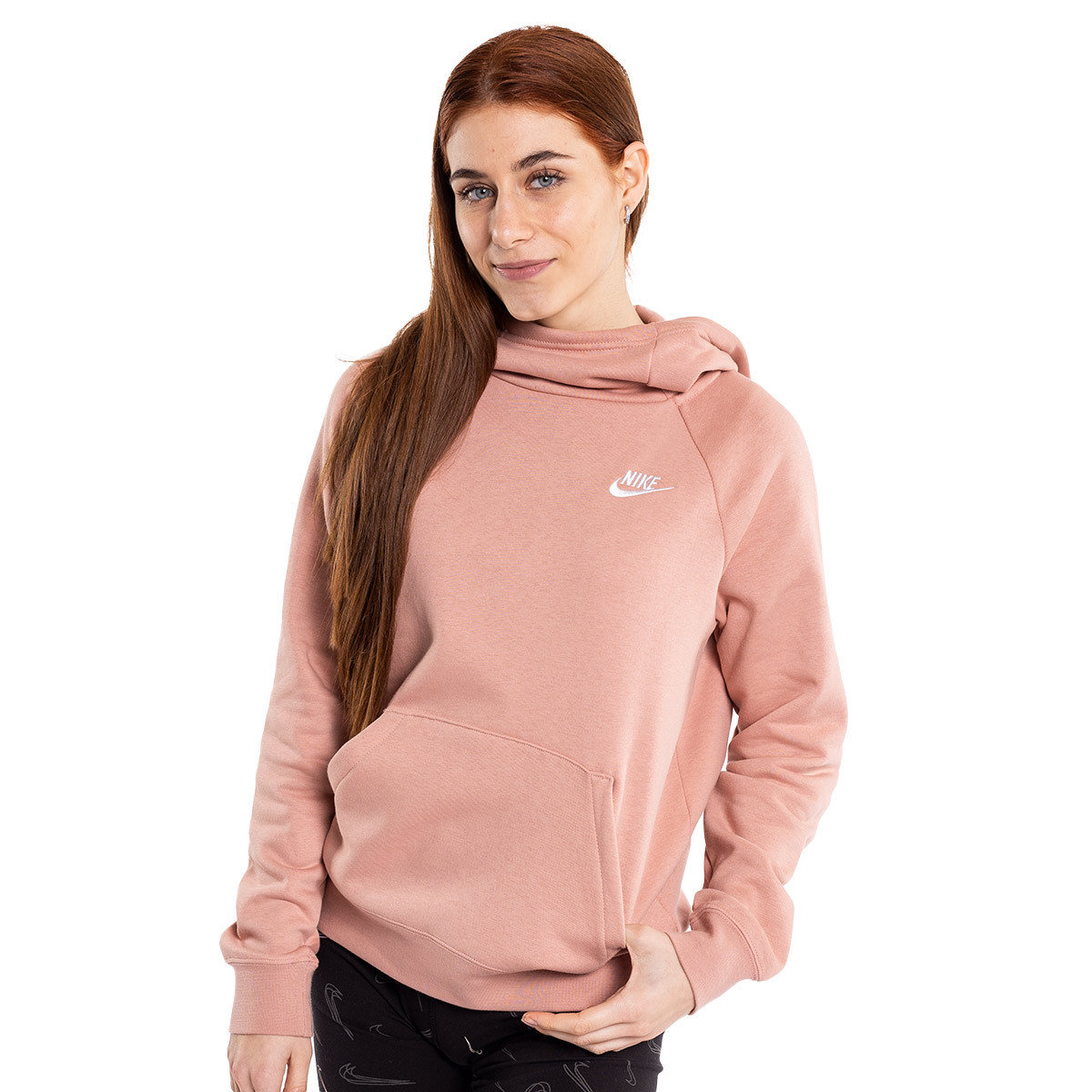 Sudadera Nike Sportswear Essential Fleece Hoodie Rose Whisper - Fútbol Emotion