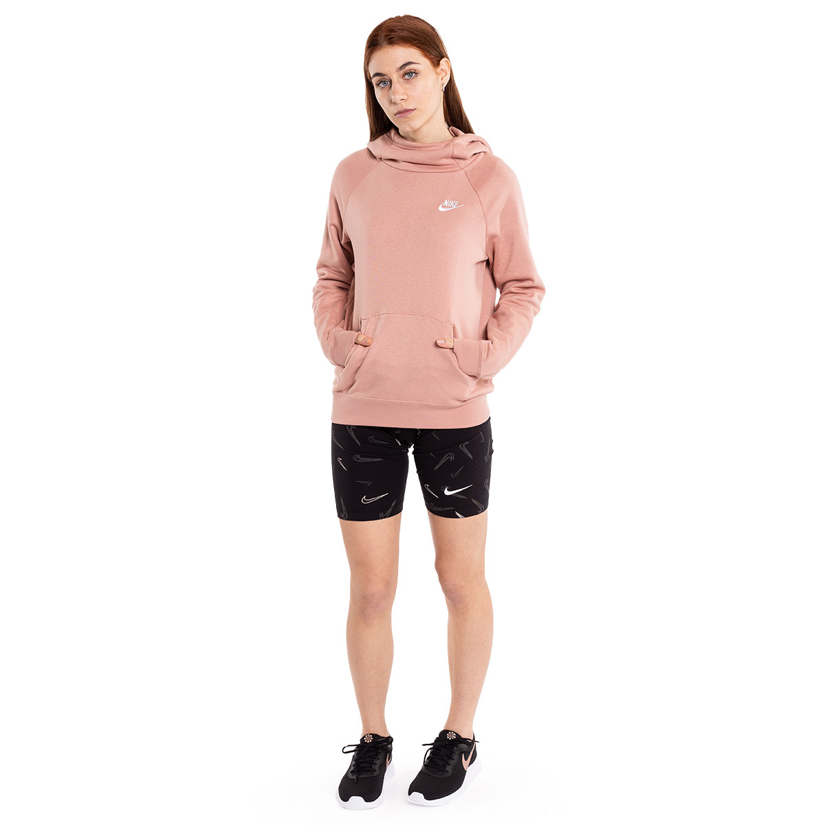 nike sportswear w nsw essential fleece hoodie ssnl