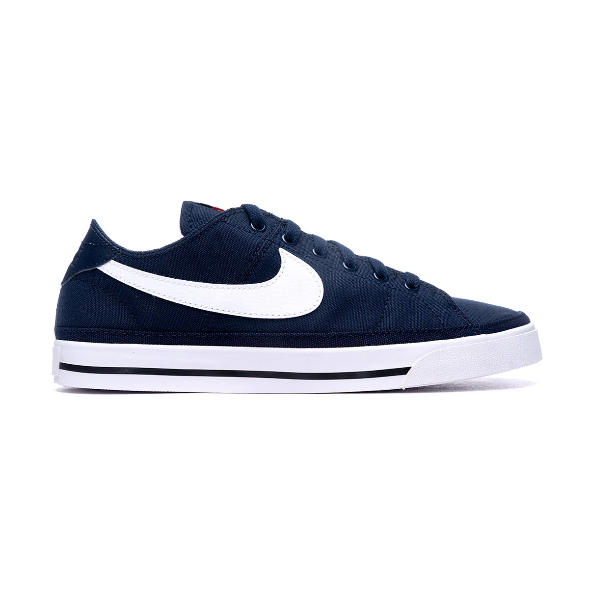 Trainers Nike Court Legacy Canvas Obsidian White Black Futbol Emotion