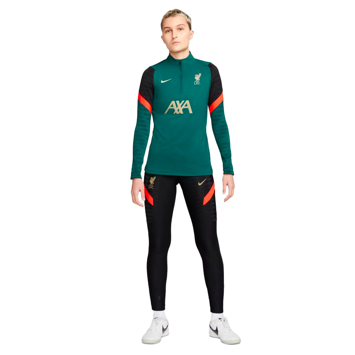 Sudadera Nike Liverpool FC Training 2021-2022 Mujer Dark Atomic Teal-Bright  Crimson - Fútbol Emotion
