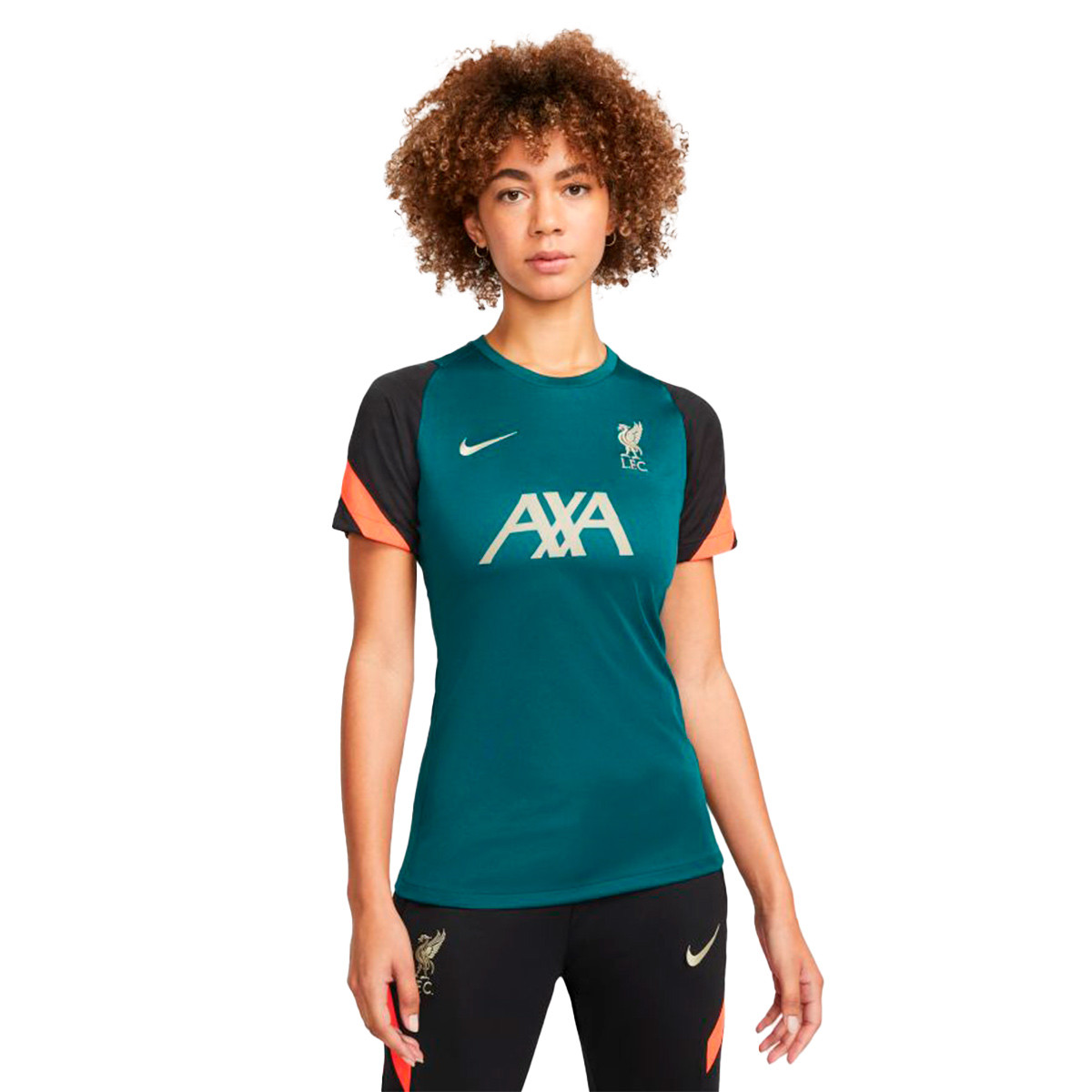 Camiseta Nike Liverpool FC Training 2021-2022 Mujer Dark Atomic Teal-Bright  Crimson - Fútbol Emotion
