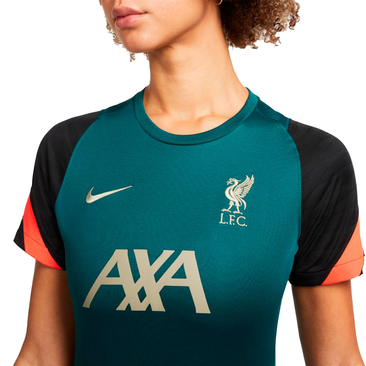 Camiseta Nike Liverpool FC Training 2021-2022 Mujer Dark Atomic Teal-Bright  Crimson - Fútbol Emotion