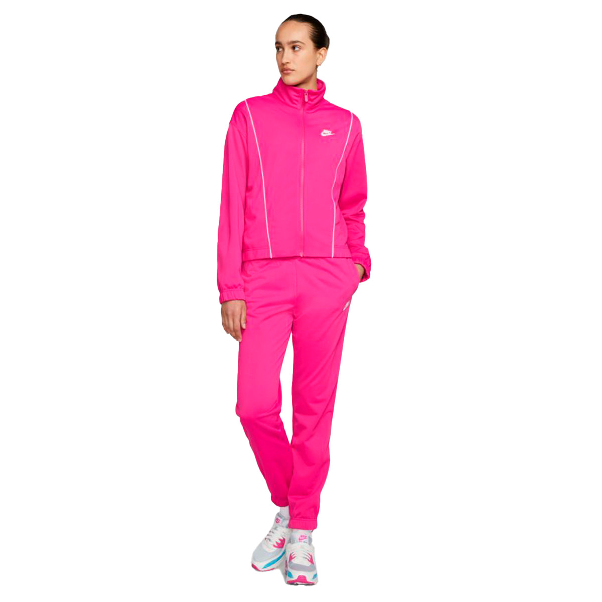 Generosidad Raza humana S t Chándal Nike Sportswear Essentials Pique Fitted Mujer Active Pink - Fútbol  Emotion